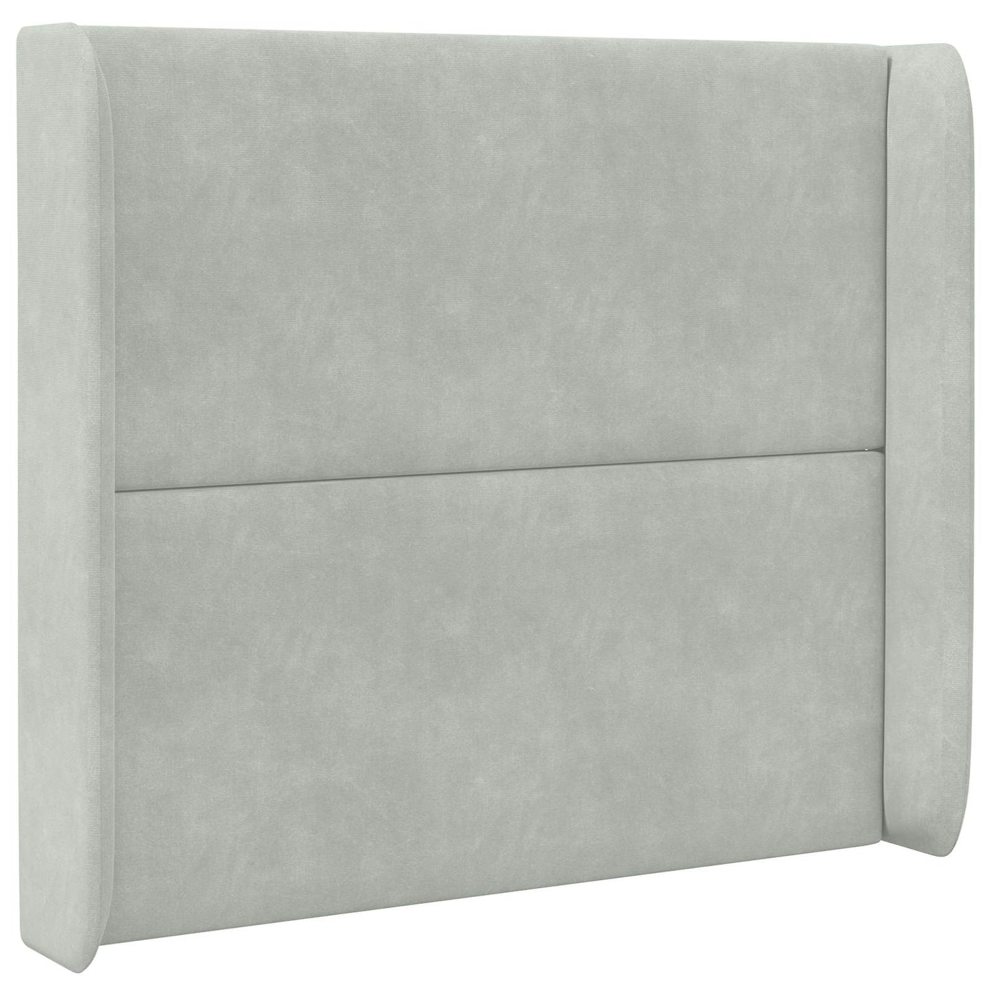 Kopfteil Ohr Hellgrau 80 x 16 x 4 cm Samt