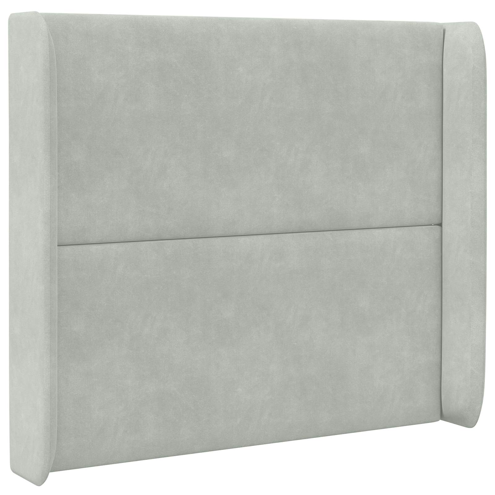 Kopfteil Ohr Hellgrau 80 x 16 x 4 cm Samt
