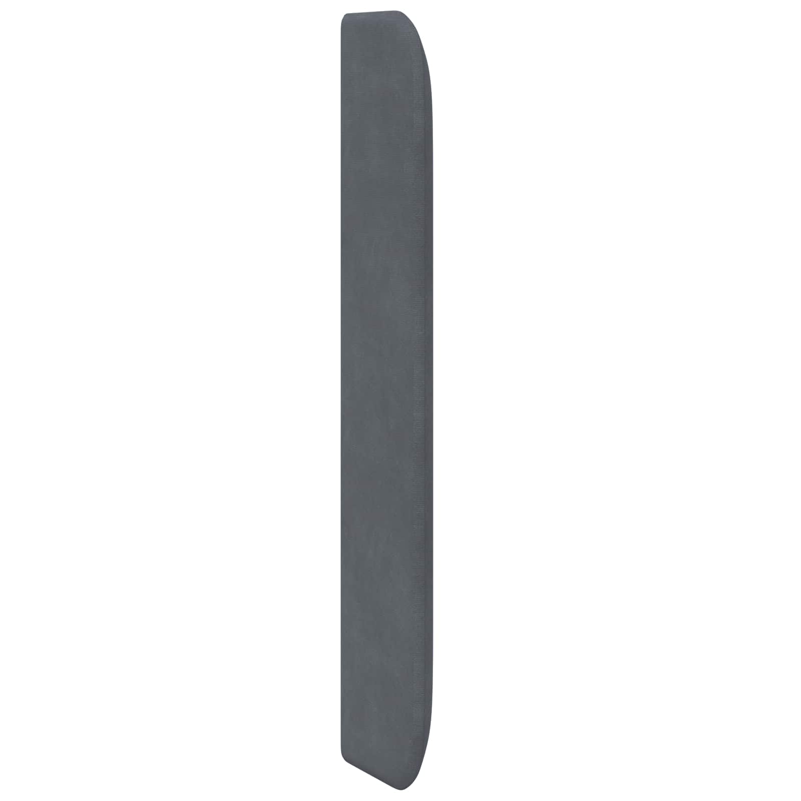 Kopfteil Ohr Grau 80 x 16 x 4 cm Samt