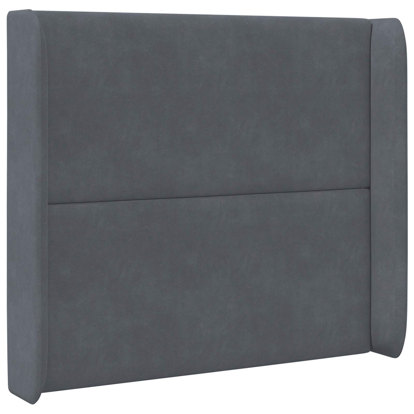Kopfteil Ohr Grau 80 x 16 x 4 cm Samt
