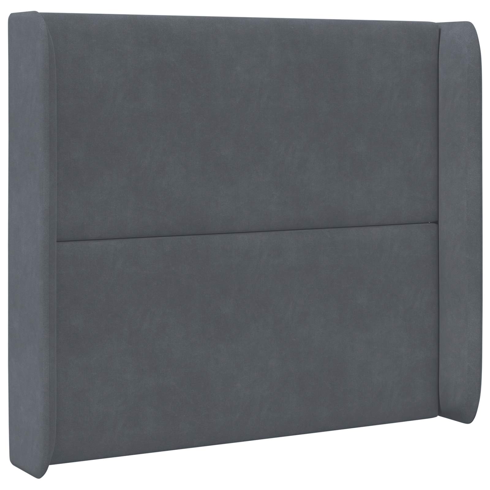 Kopfteil Ohr Grau 80 x 16 x 4 cm Samt