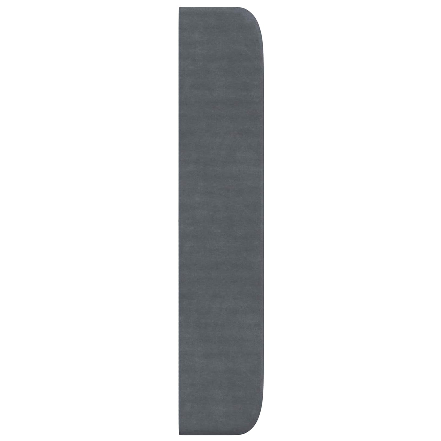 Kopfteil Ohr Grau 80 x 16 x 4 cm Samt