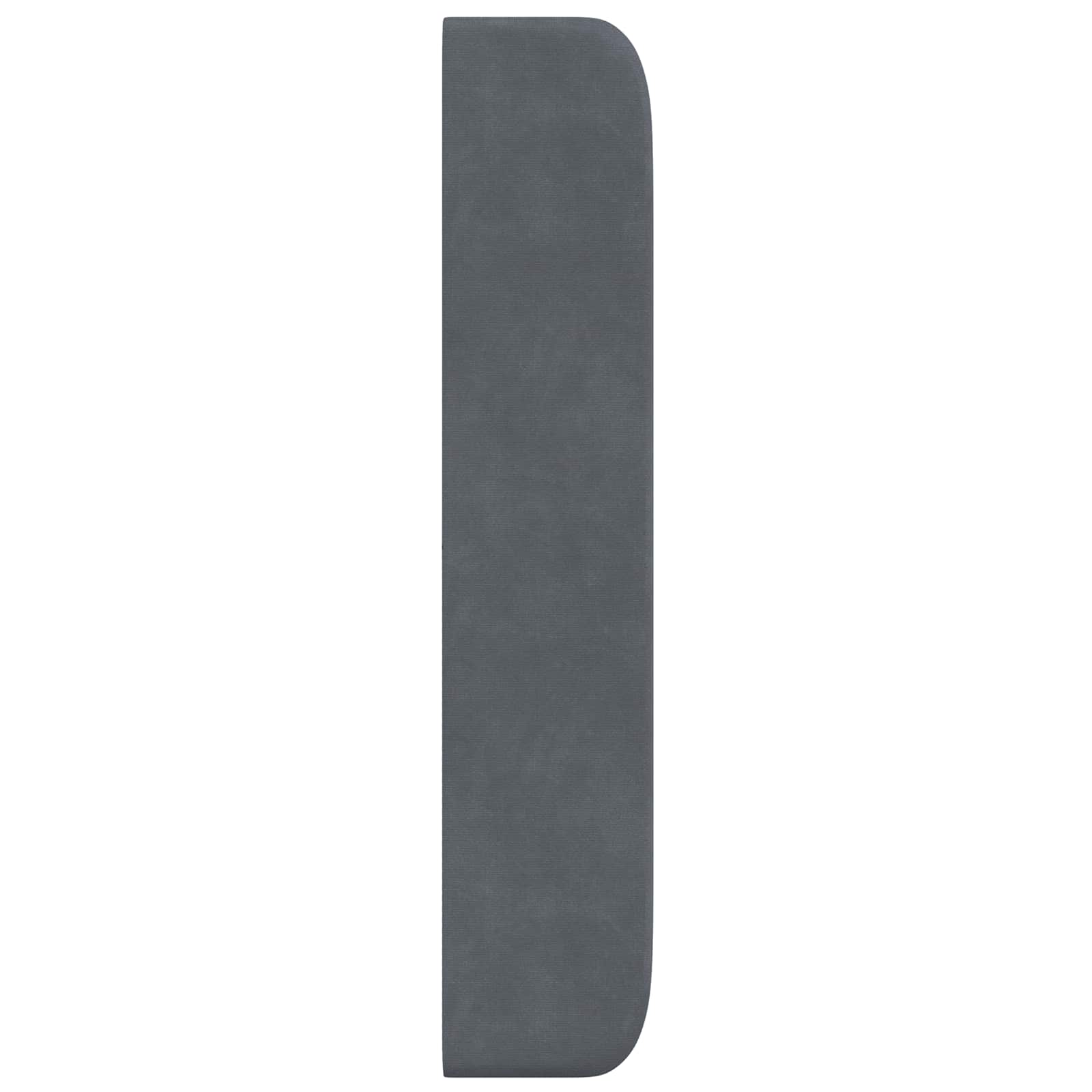 Kopfteil Ohr Grau 80 x 16 x 4 cm Samt