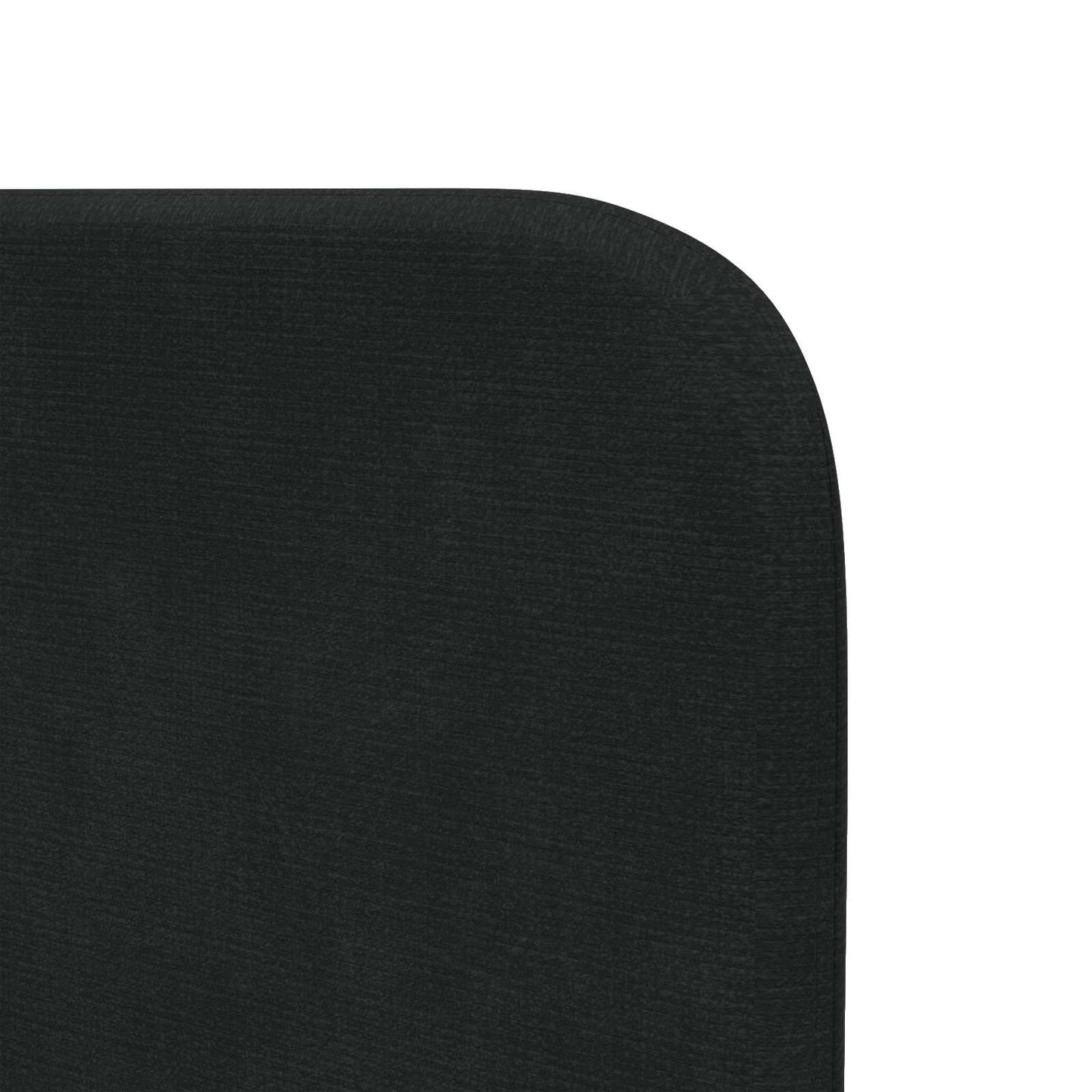 Kopfteil Ohr Schwarz 80 x 16 x 4 cm Samt