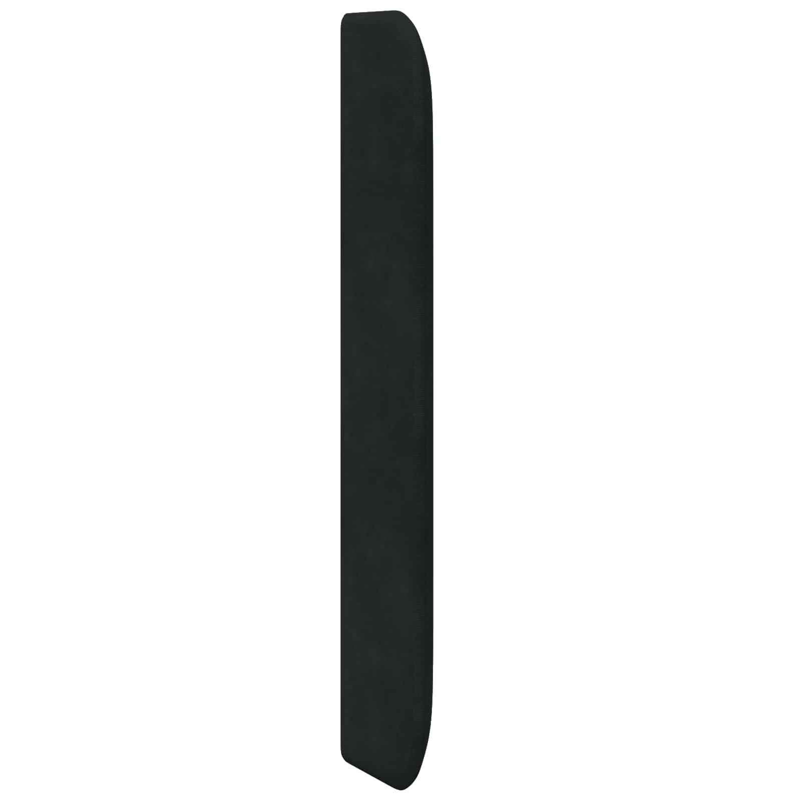 Kopfteil Ohr Schwarz 80 x 16 x 4 cm Samt