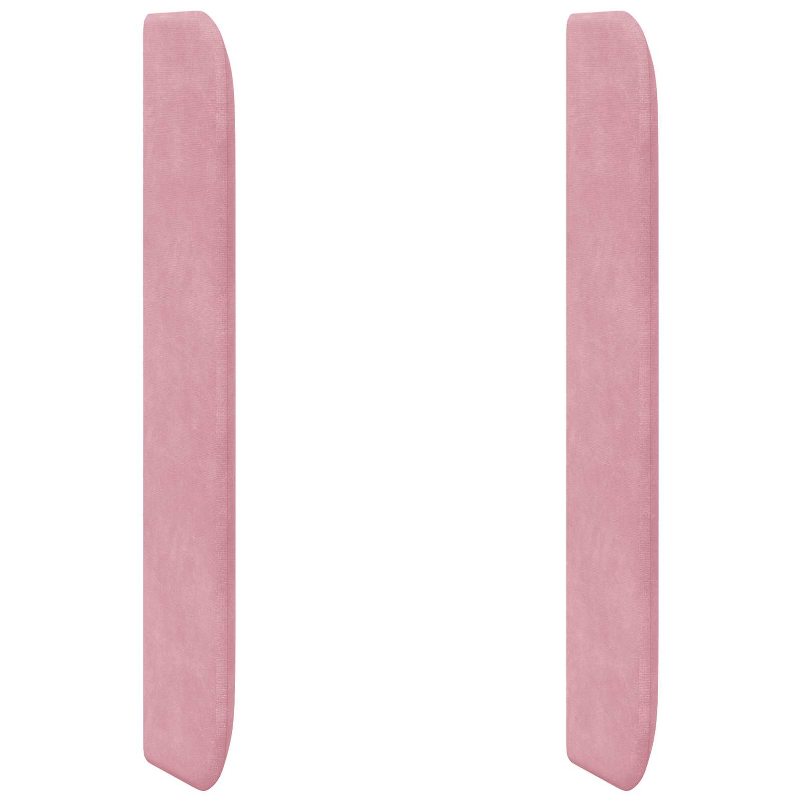 Kopfteil Ohr Rosa 80 x 16 x 4 cm Samt