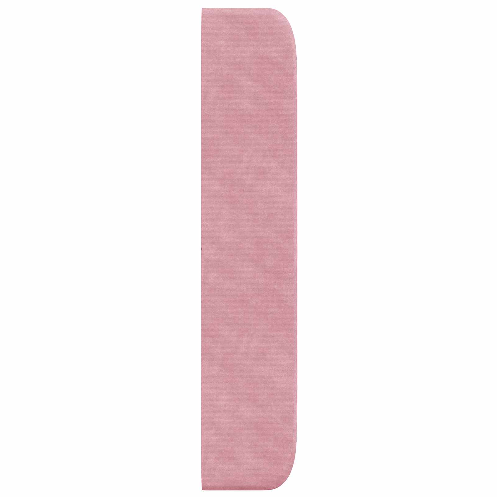 Kopfteil Ohr Rosa 80 x 16 x 4 cm Samt