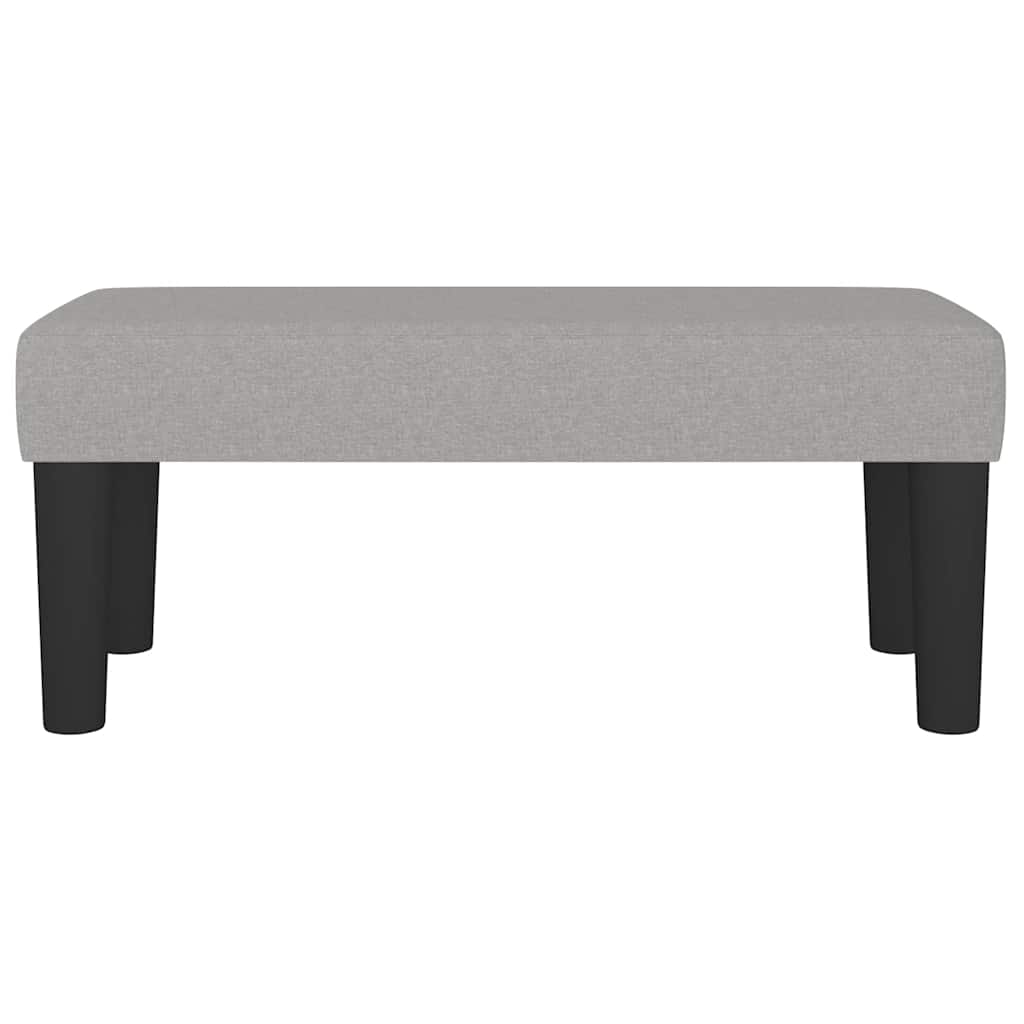 Sitzbank Hellgrau 70x30x30 cm Stoff
