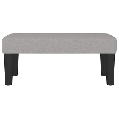 Sitzbank Hellgrau 70x30x30 cm Stoff