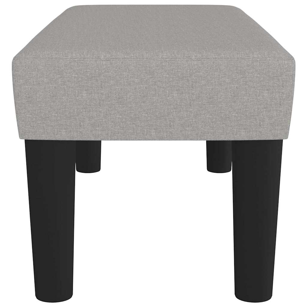 Sitzbank Hellgrau 70x30x30 cm Stoff