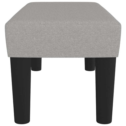 Sitzbank Hellgrau 70x30x30 cm Stoff