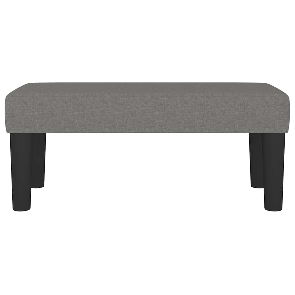 Sitzbank Dunkelgrau 70x30x30 cm Stoff