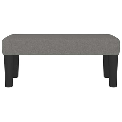 Sitzbank Dunkelgrau 70x30x30 cm Stoff