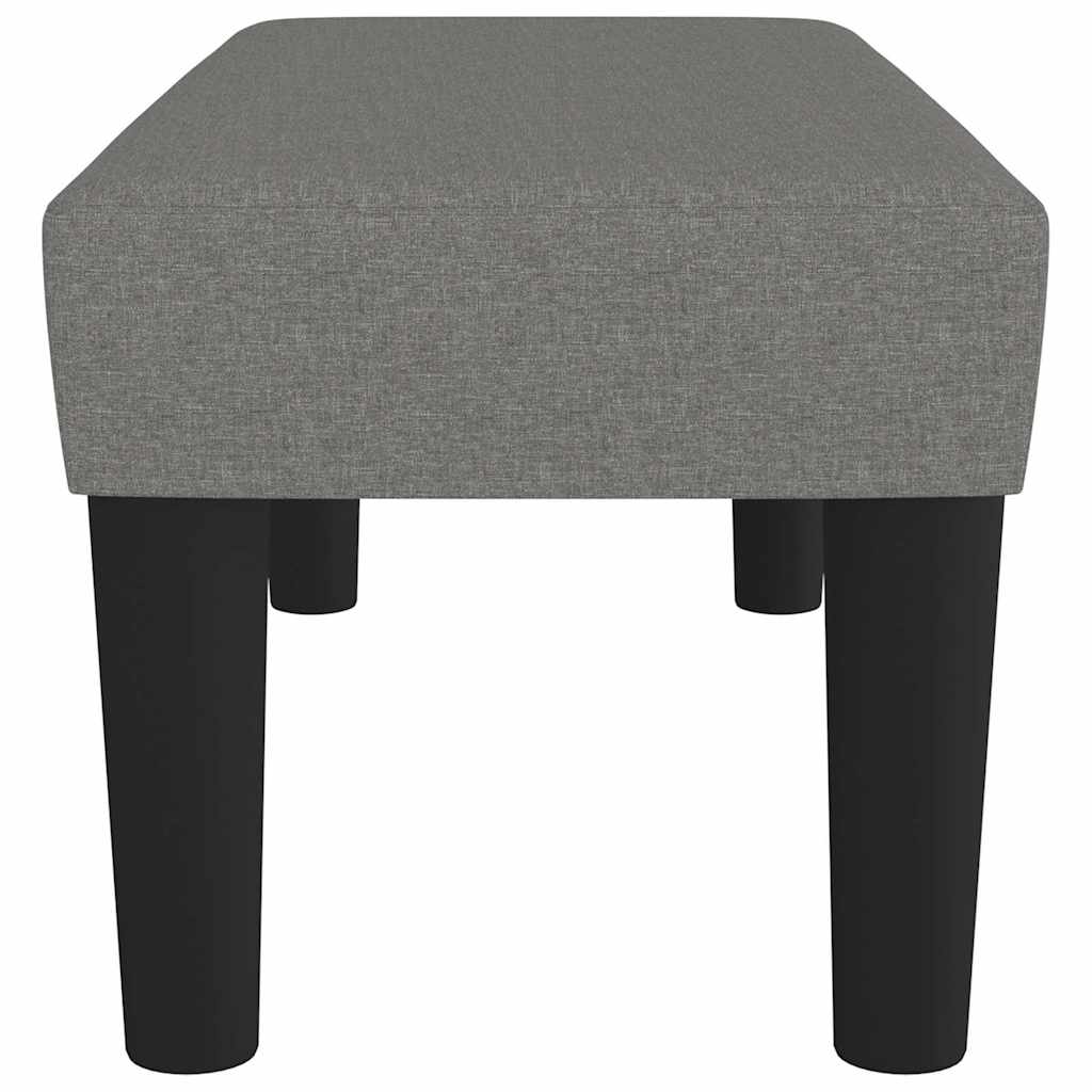 Sitzbank Dunkelgrau 70x30x30 cm Stoff