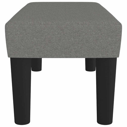 Sitzbank Dunkelgrau 70x30x30 cm Stoff