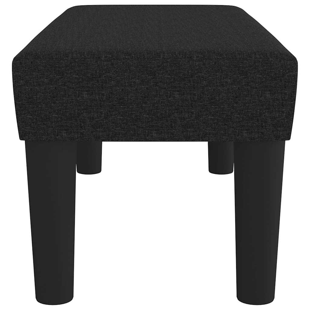 Sitzbank Schwarz 70x30x30 cm Stoff