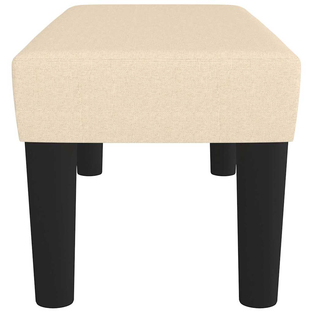 Sitzbank Creme 70x30x30 cm Stoff