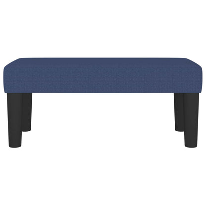 Sitzbank Blau 70x30x30 cm Stoff