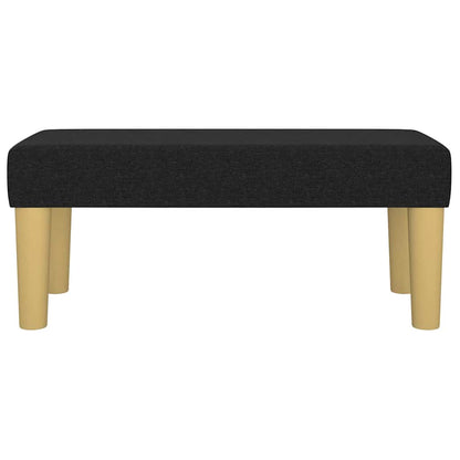 Sitzbank Schwarz 70x30x30 cm Stoff