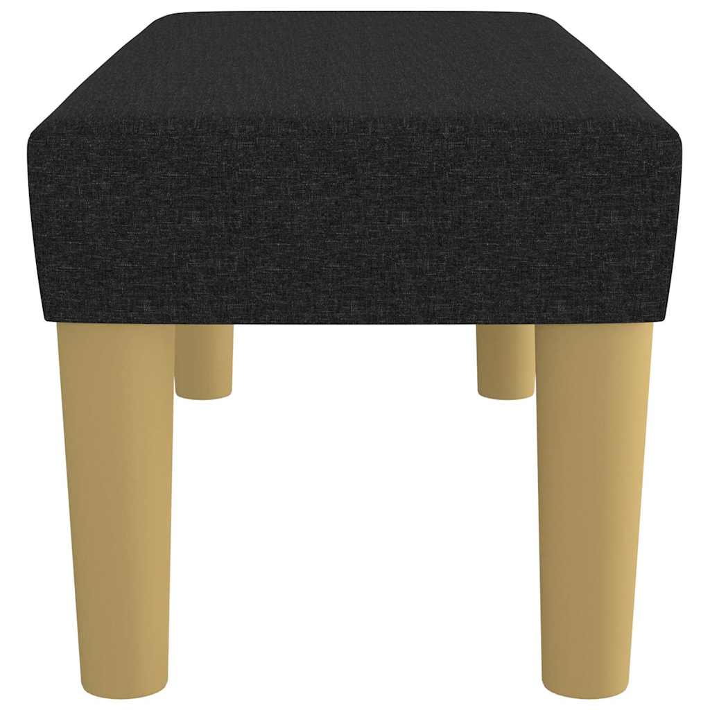 Sitzbank Schwarz 70x30x30 cm Stoff