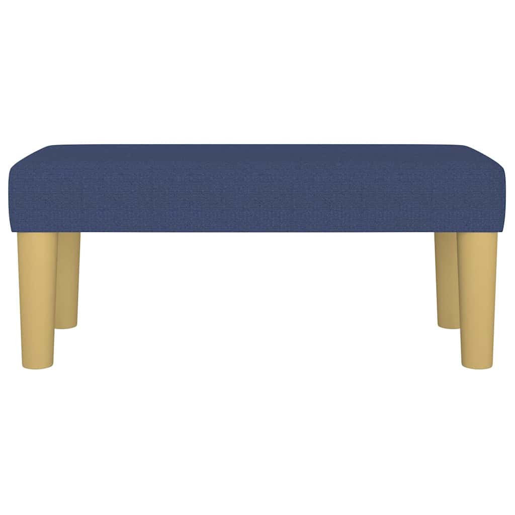 Sitzbank Blau 70x30x30 cm Stoff