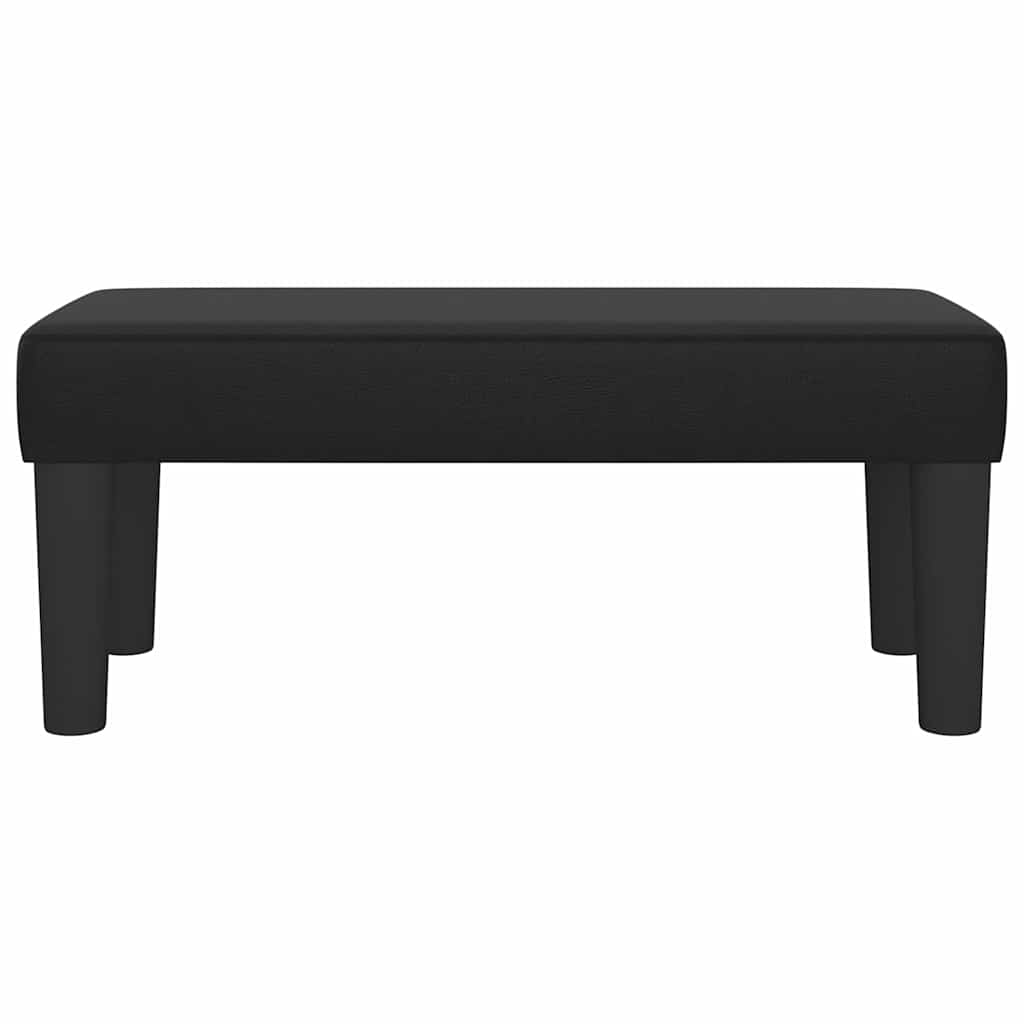 Sitzbank Schwarz 70x30x30 cm Kunstleder