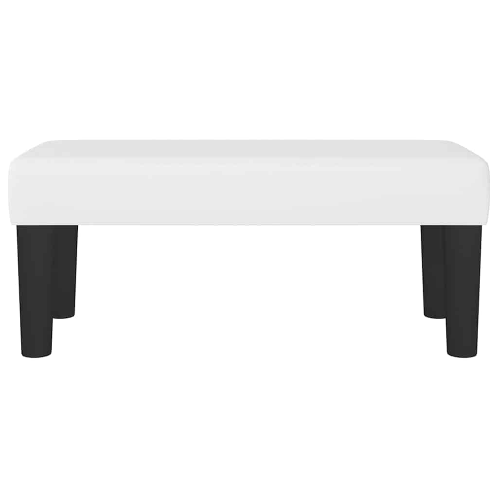 Sitzbank Weiß 70x30x30 cm Kunstleder