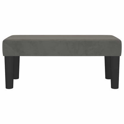 Sitzbank Dunkelgrau 70x30x30 cm Samt