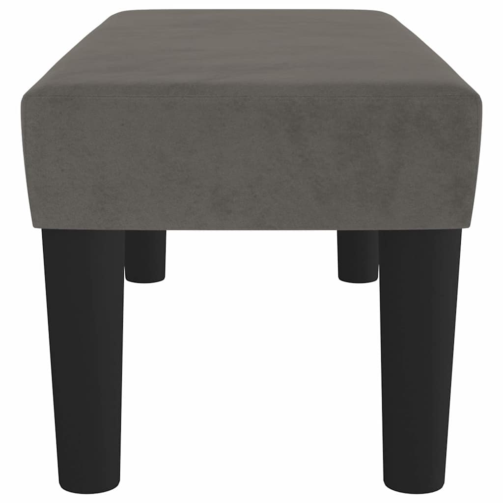 Sitzbank Dunkelgrau 70x30x30 cm Samt