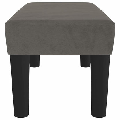 Sitzbank Dunkelgrau 70x30x30 cm Samt