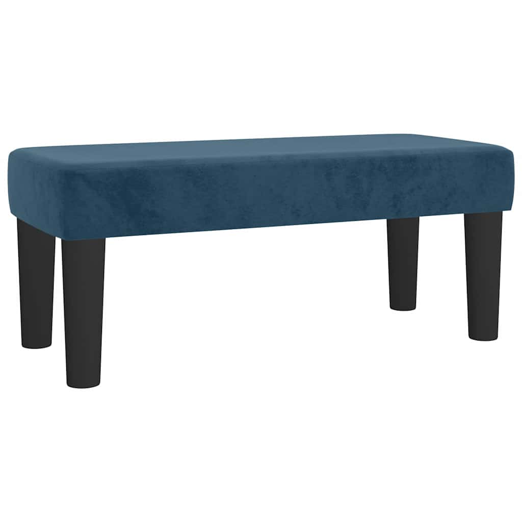 Sitzbank Dunkelblau 70x30x30 cm Samt