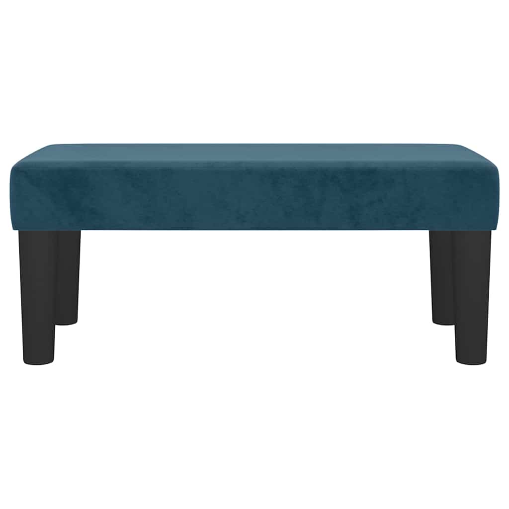 Sitzbank Dunkelblau 70x30x30 cm Samt