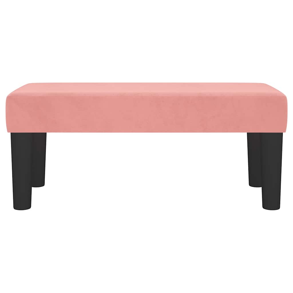 Sitzbank Rosa 70x30x30 cm Samt
