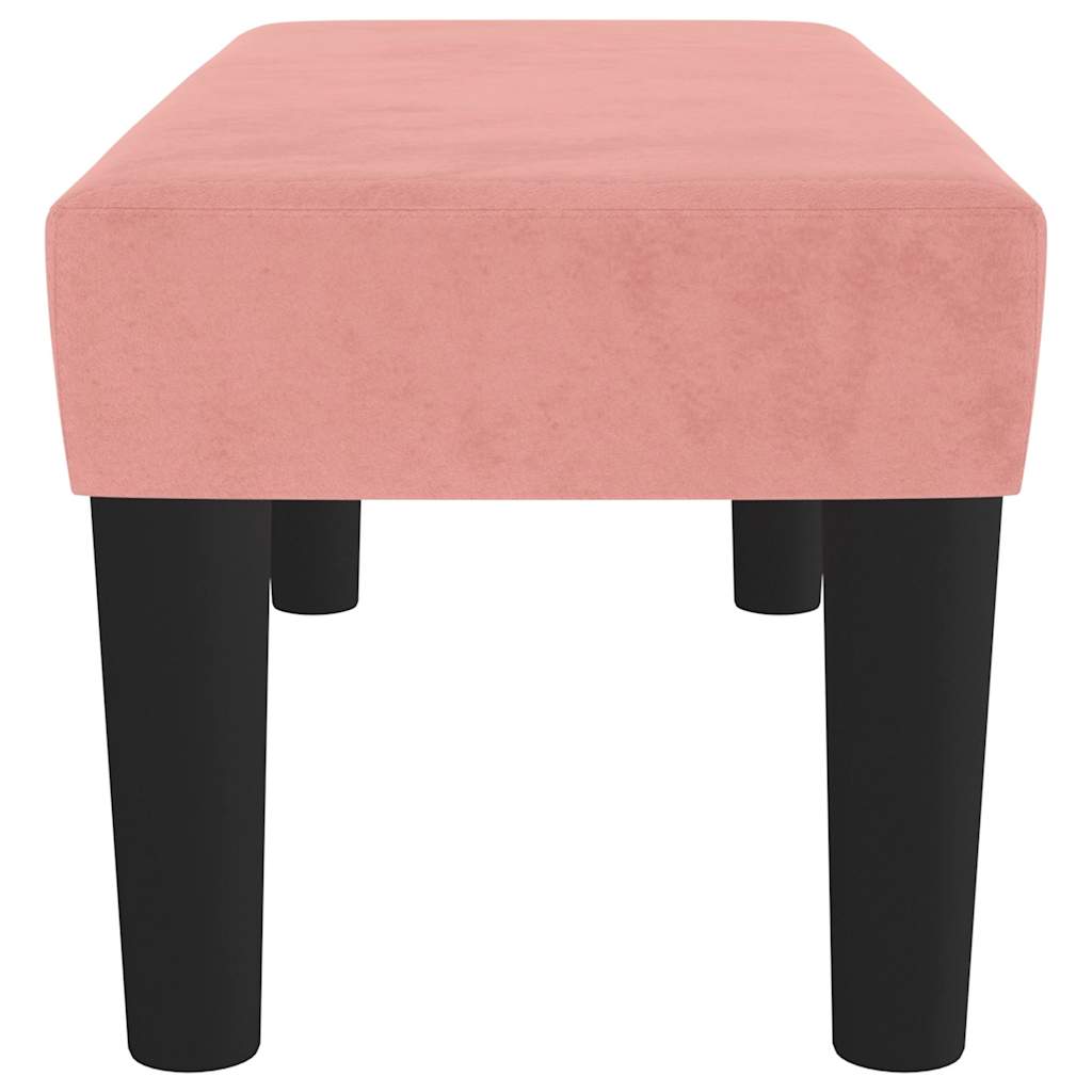 Sitzbank Rosa 70x30x30 cm Samt