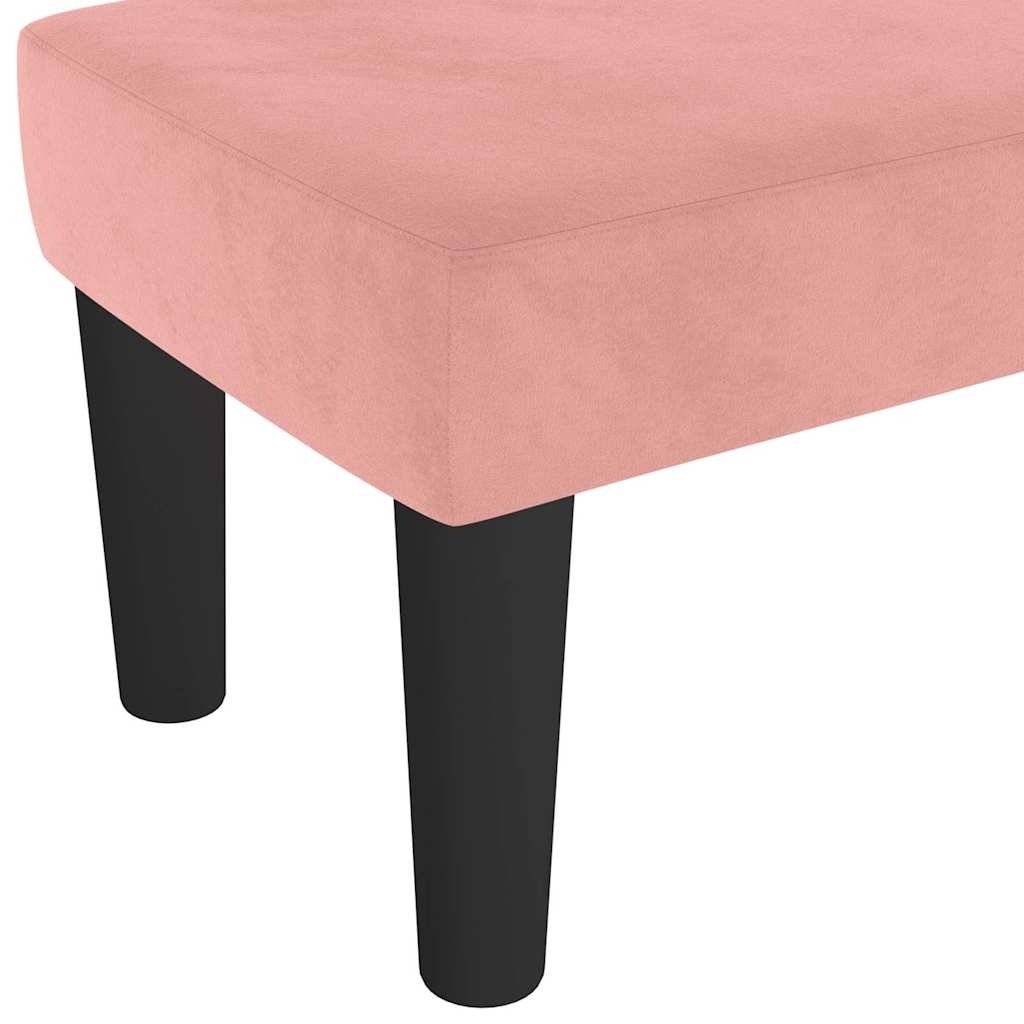 Sitzbank Rosa 70x30x30 cm Samt
