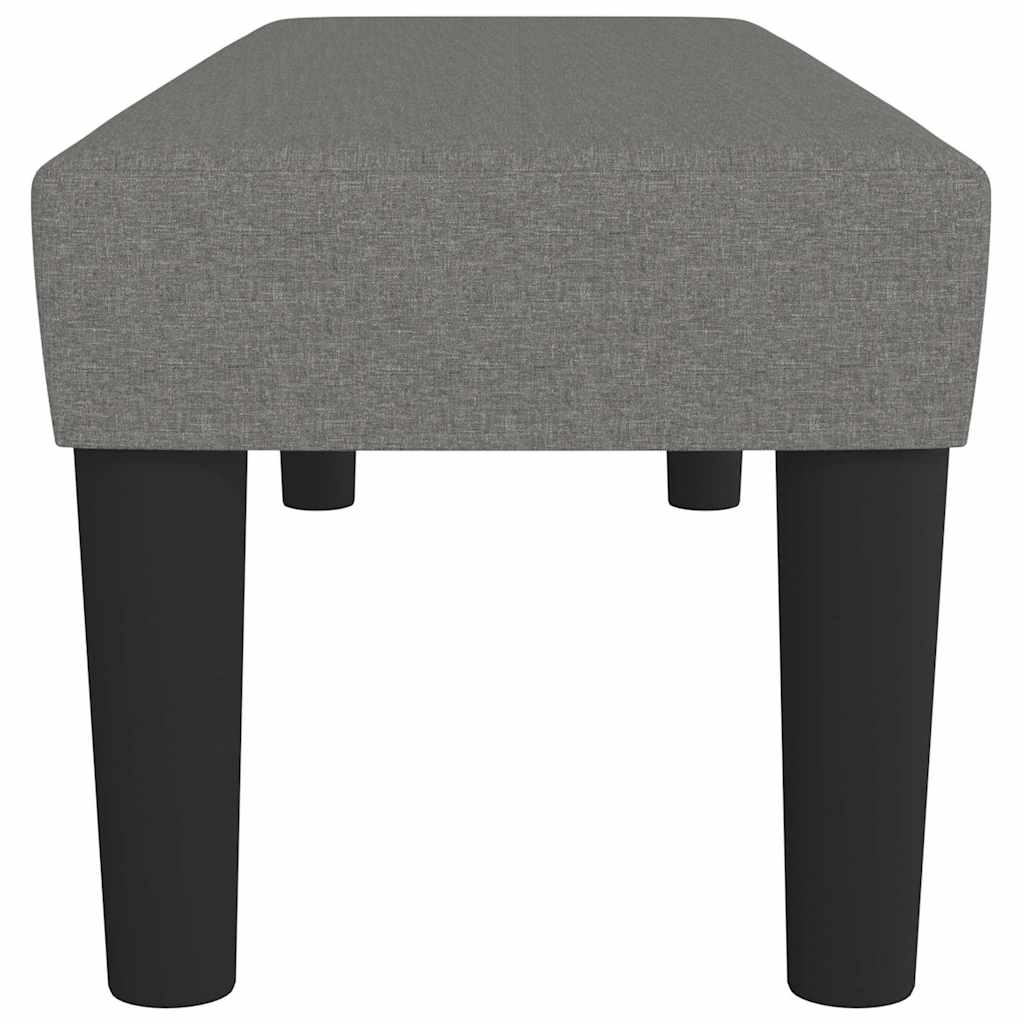 Sitzbank Dunkelgrau 100x30x30 cm Stoff