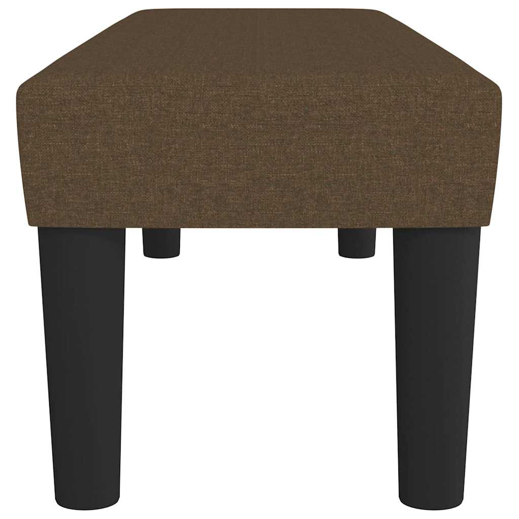 Sitzbank Dunkelbraun 100x30x30 cm Stoff