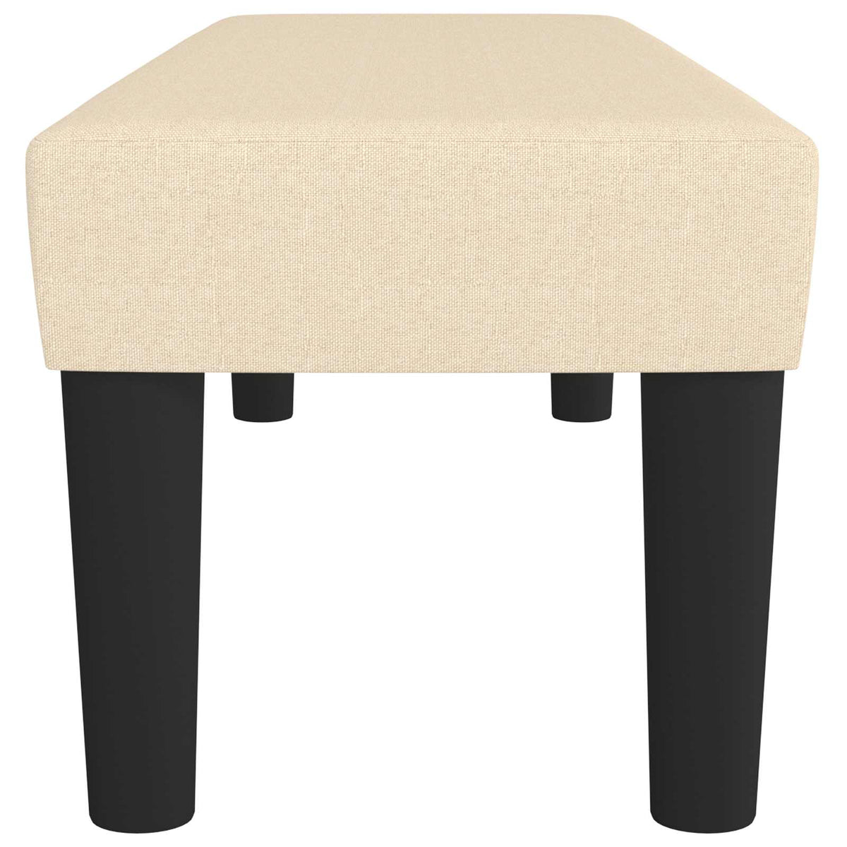 Sitzbank Creme 100x30x30 cm Stoff