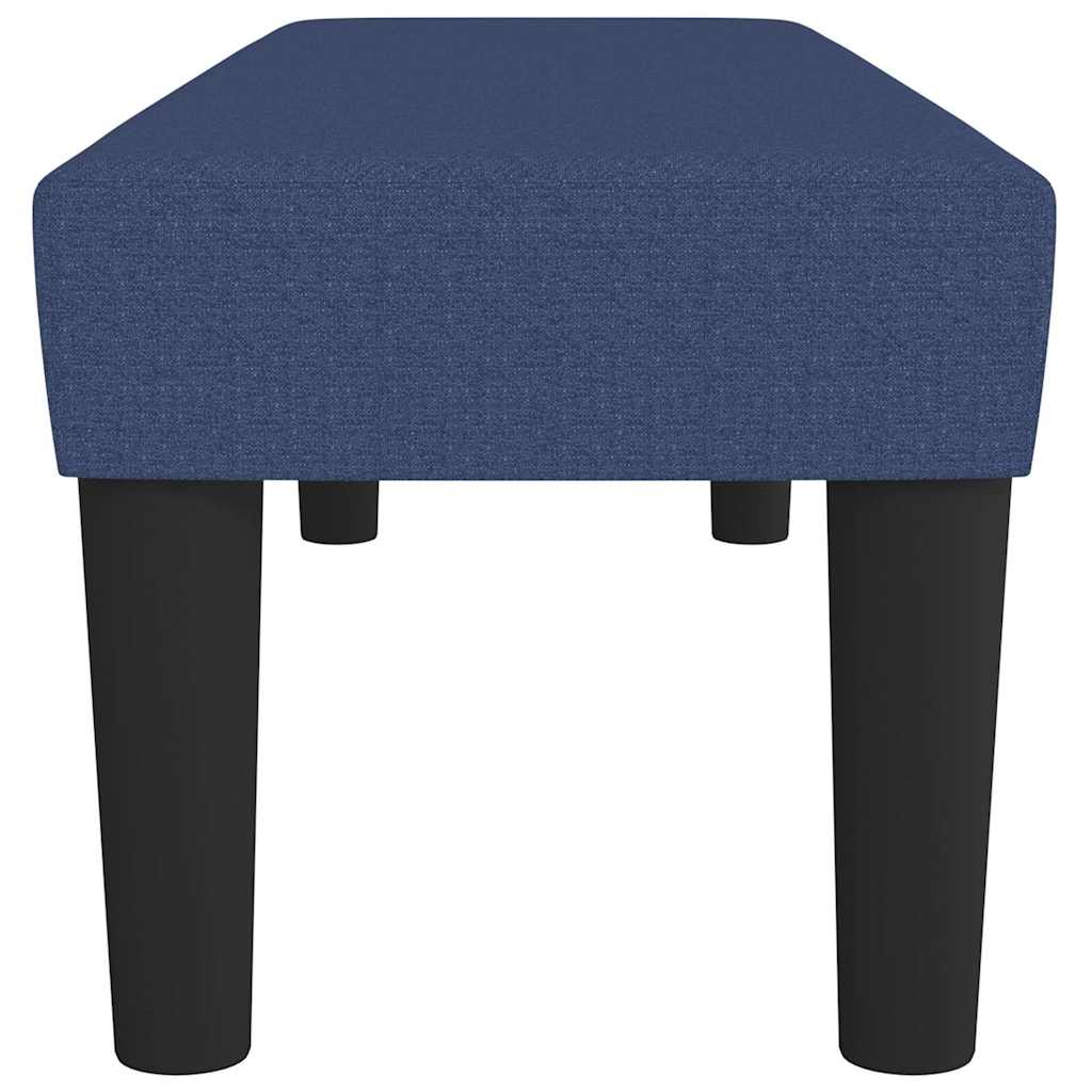 Sitzbank Blau 100x30x30 cm Stoff