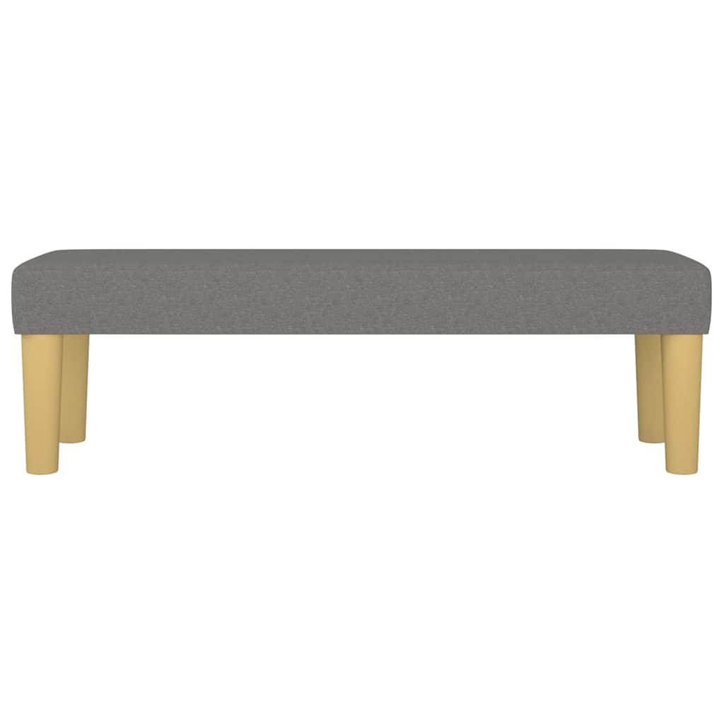 Sitzbank Dunkelgrau 100x30x30 cm Stoff
