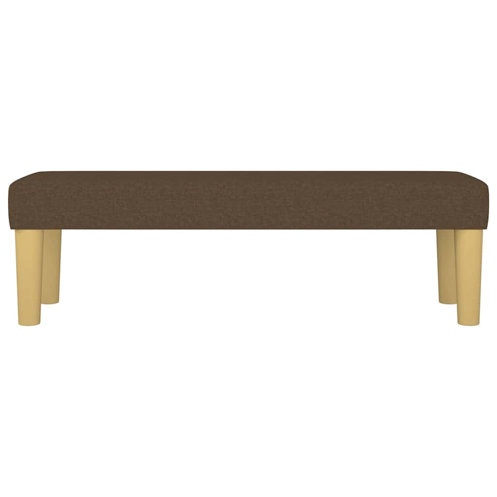 Sitzbank Dunkelbraun 100x30x30 cm Stoff