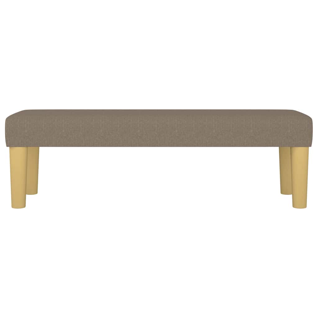Sitzbank Taupe 100x30x30 cm Stoff