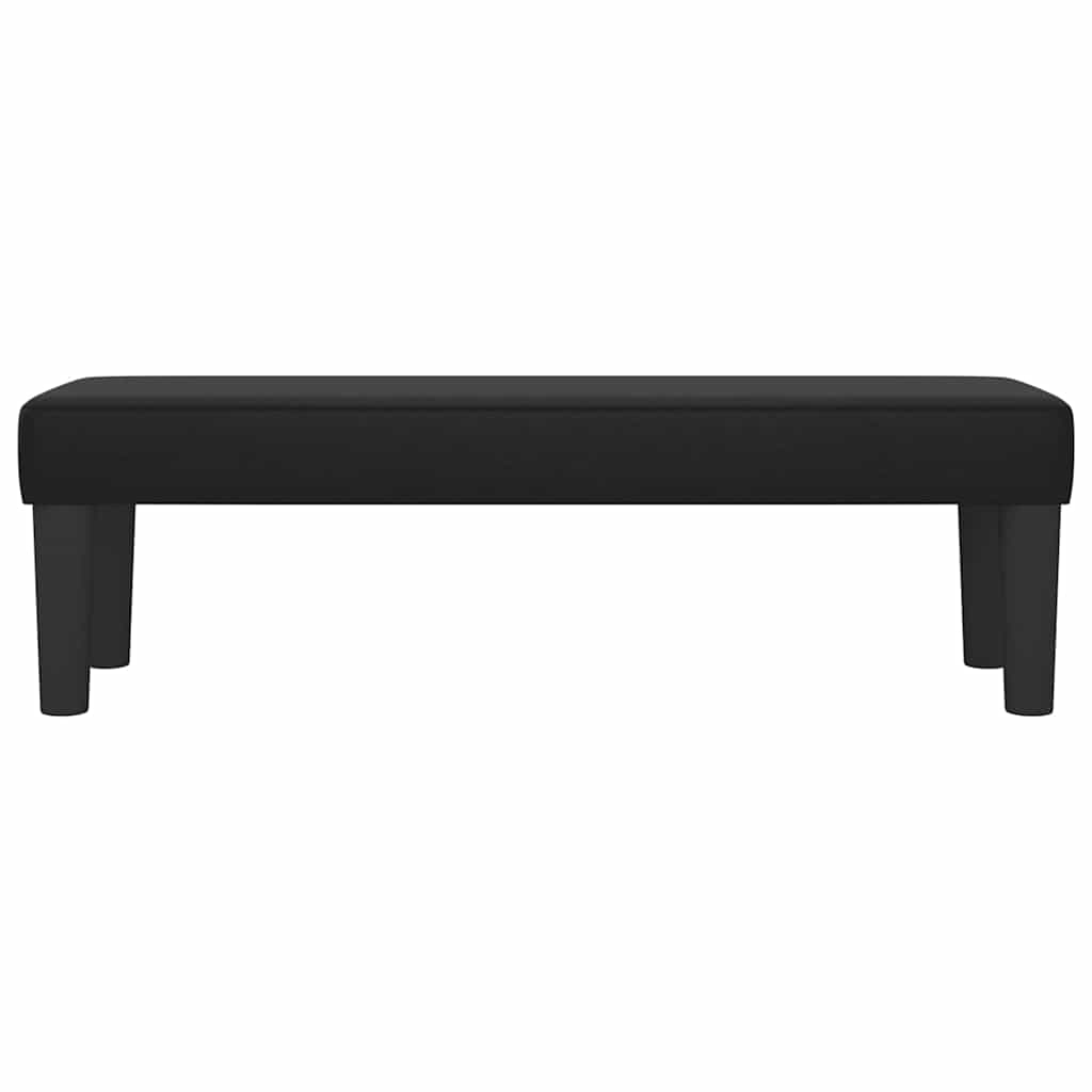 Sitzbank Schwarz 100x30x30 cm Kunstleder