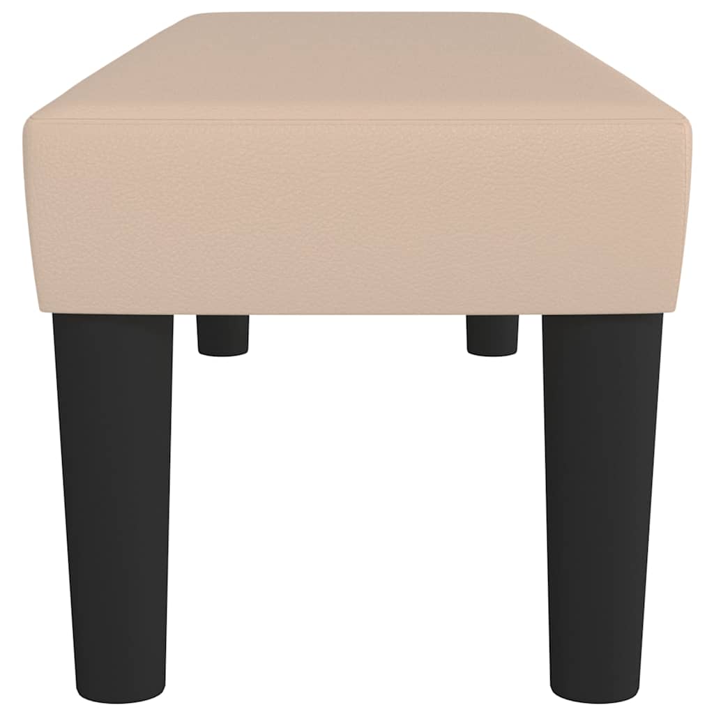 Sitzbank Cappuccino-Braun 100x30x30 cm Kunstleder