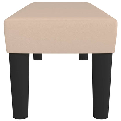 Sitzbank Cappuccino-Braun 100x30x30 cm Kunstleder