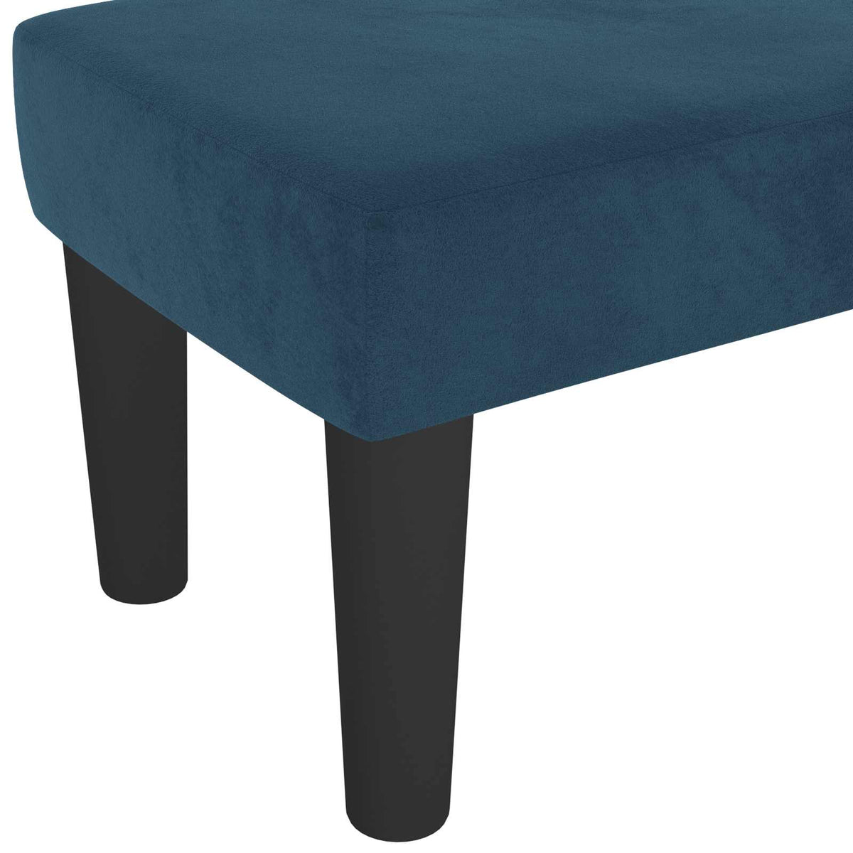 Sitzbank Dunkelblau 100x30x30 cm Samt