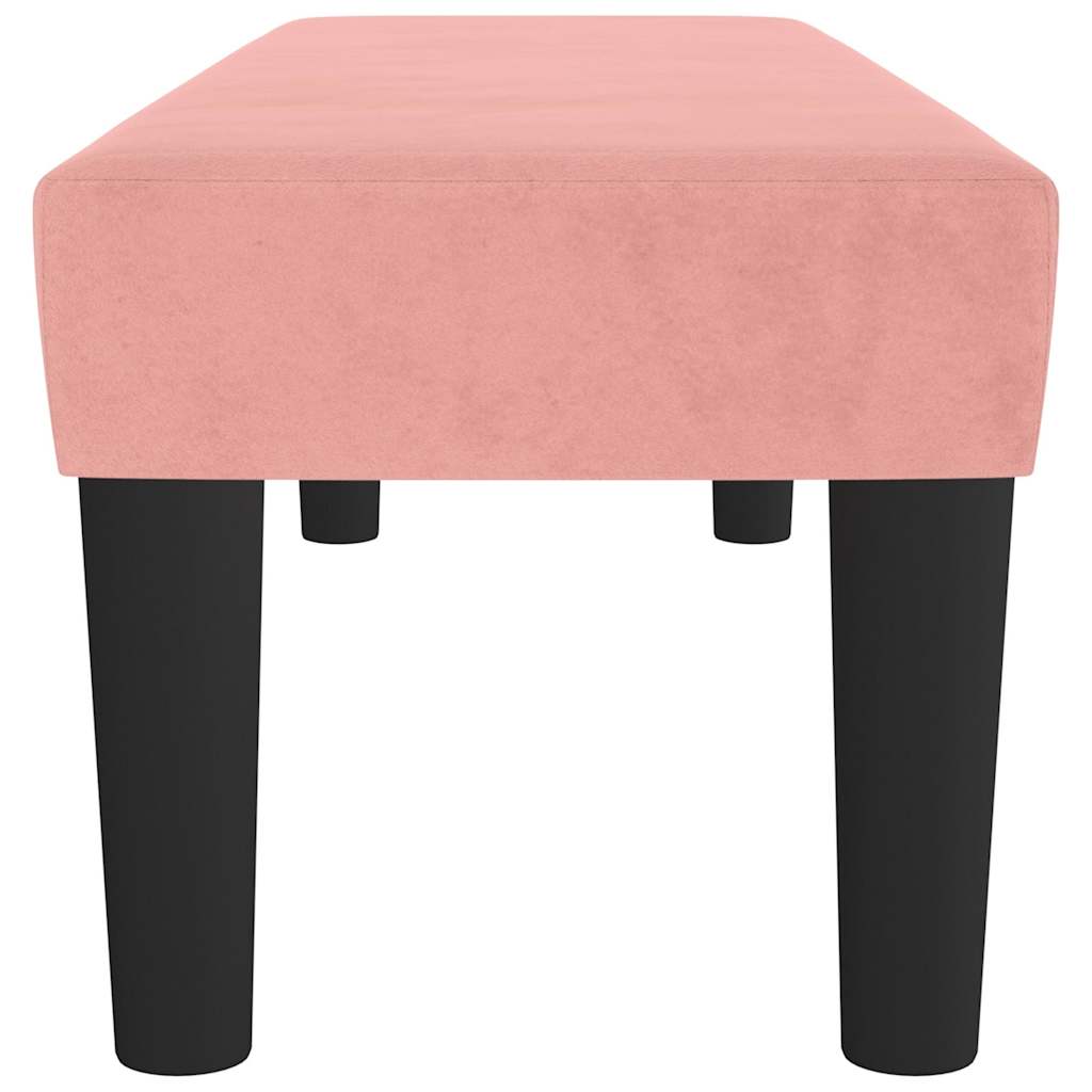 Sitzbank Rosa 100x30x30 cm Samt