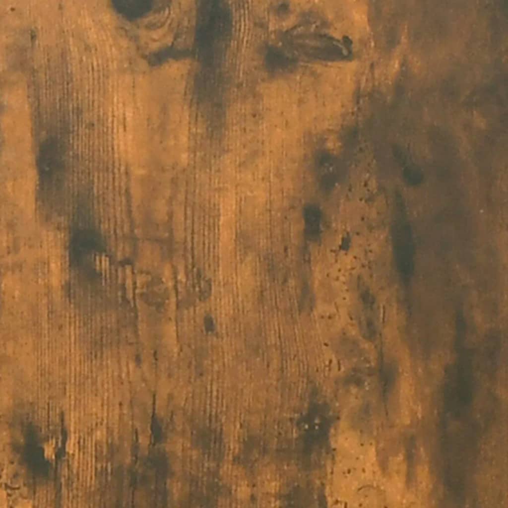 LED-Schminktisch mit Schränken Räuchereiche Holzwerkstoff