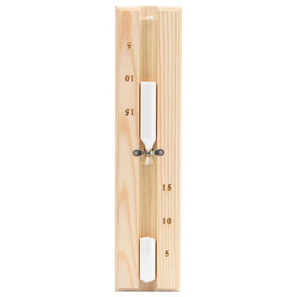 2-in-1 Sauna-Hygrothermograph und Sanduhr Set Massivholz Kiefer