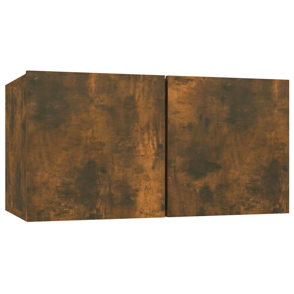 TV-Wandschränke 4 Stk. Räuchereiche 60x30x30 cm Holzwerkstoff